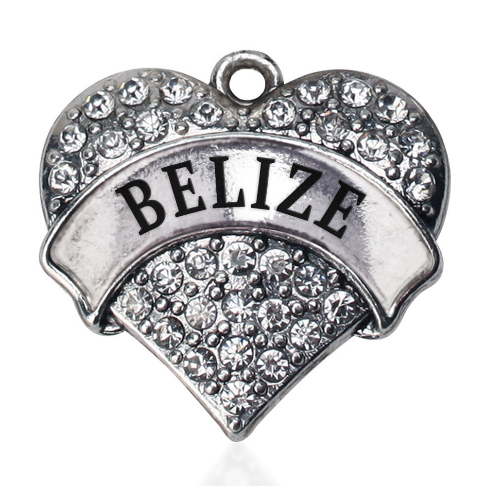 Belize Pave Heart Charm