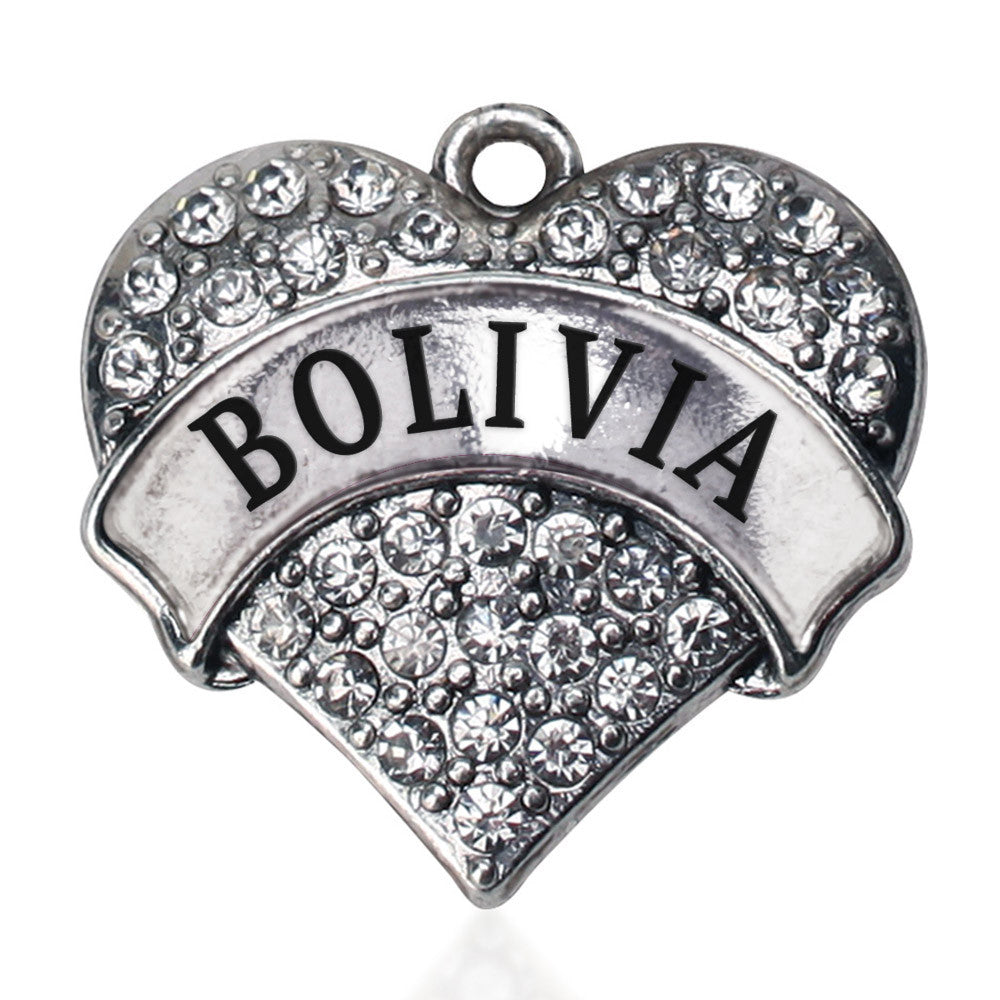 Bolivia Pave Heart Charm