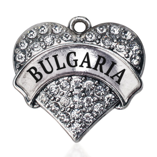 Bulgaria Pave Heart Charm