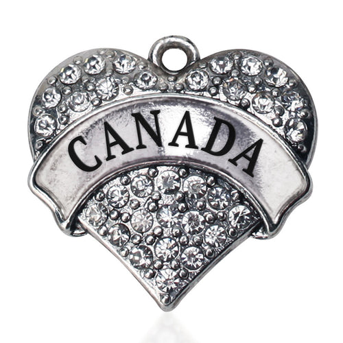 Canada Pave Heart Charm