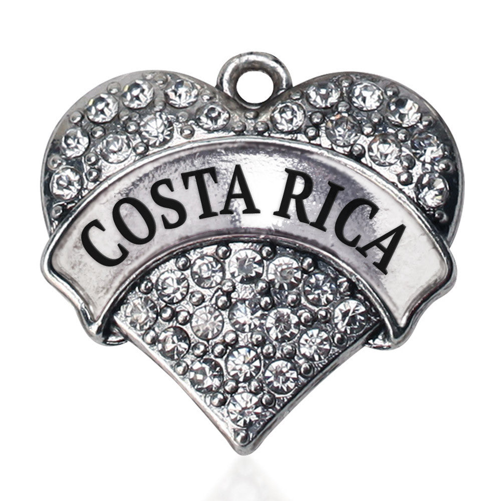 Costa Rica Pave Heart Charm