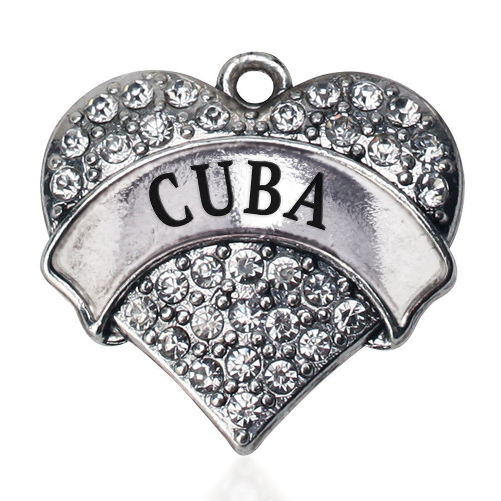 Cuba Pave Heart Charm