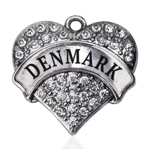 Denmark Pave Heart Charm
