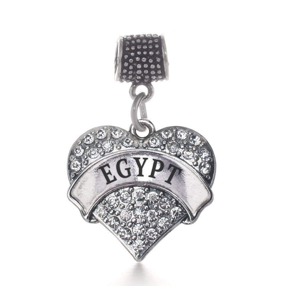 Egypt Pave Heart Charm