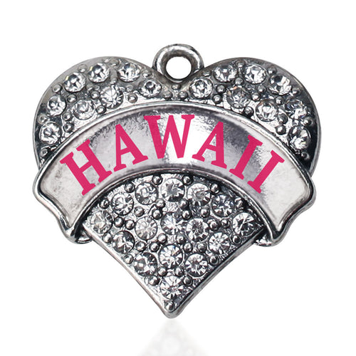 Hawaii Pave Heart Charm