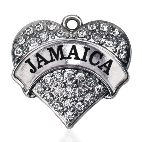 Jamaica Pave Heart Charm