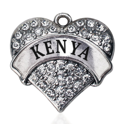Kenya Pave Heart Charm