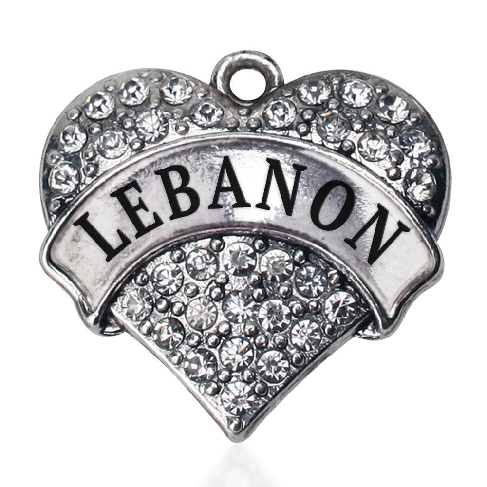 Lebanon Pave Heart Charm