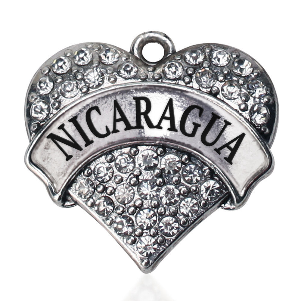 Nicaragua Pave Heart Charm