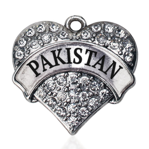 Pakistan Pave Heart Charm