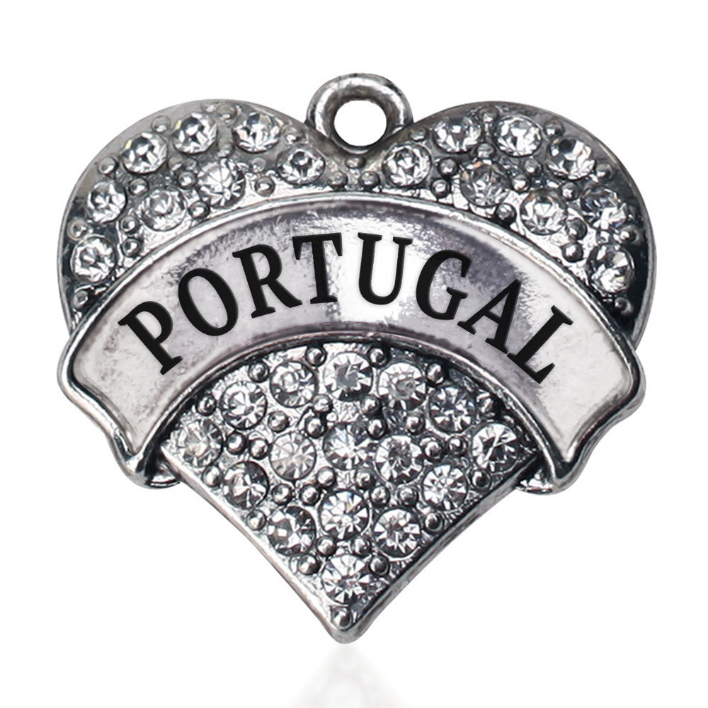 Portugal Pave Heart Charm