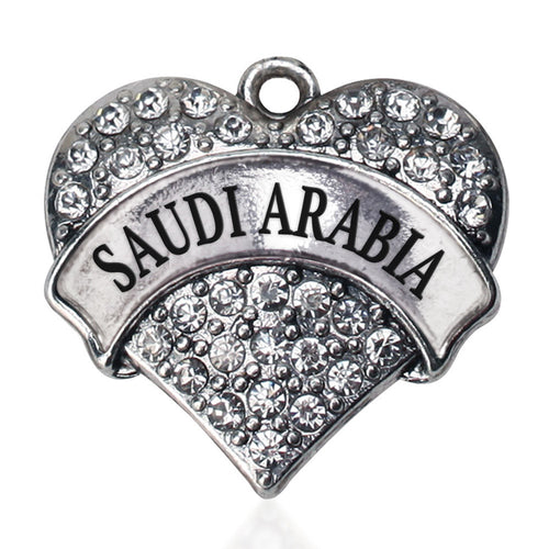 Saudi Arabia Pave Heart Charm