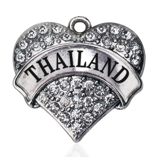 Thailand Pave Heart Charm