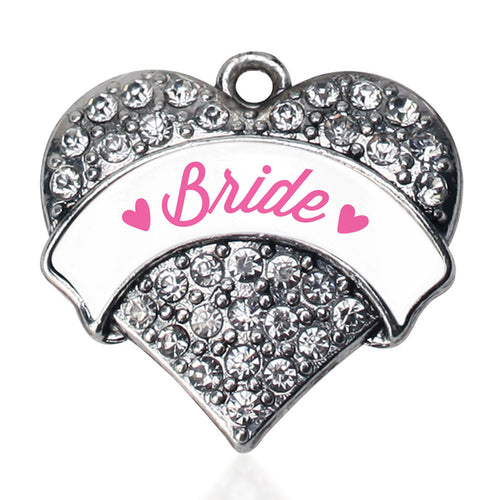 Bride Pave Heart Charm
