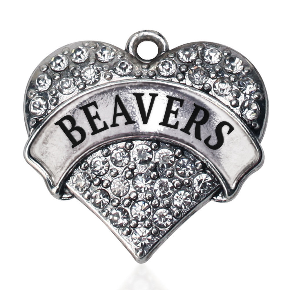 Beavers  Pave Heart Charm