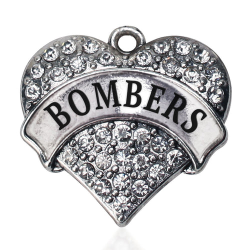 Bombers Pave Heart Charm