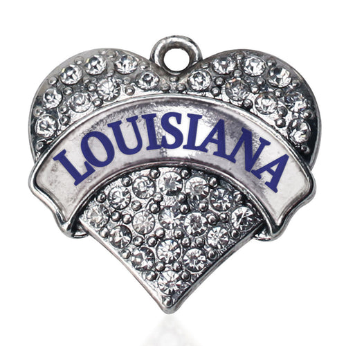 Louisiana Pave Heart Charm