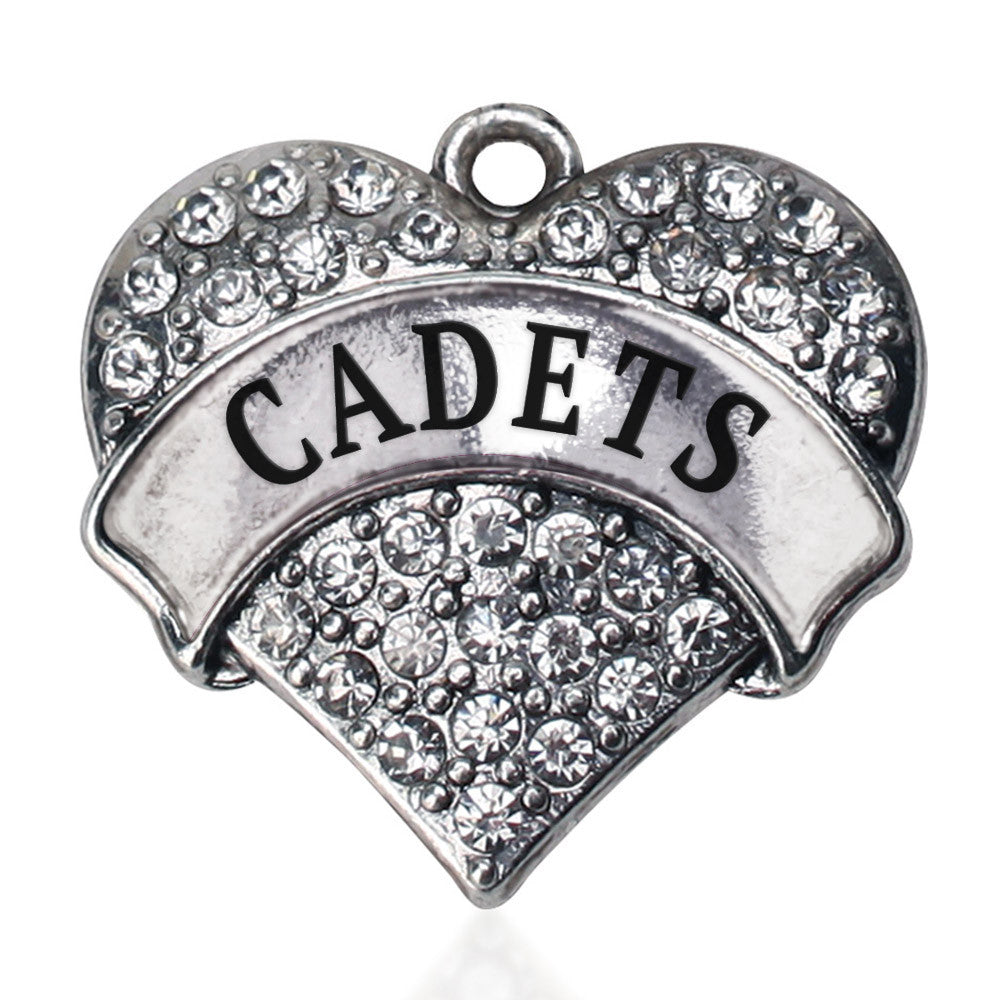 Cadets Pave Heart Charm