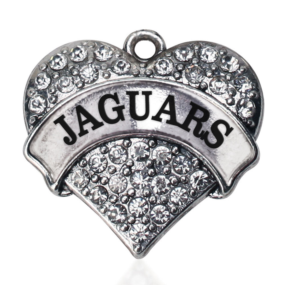Jaguars  Pave Heart Charm