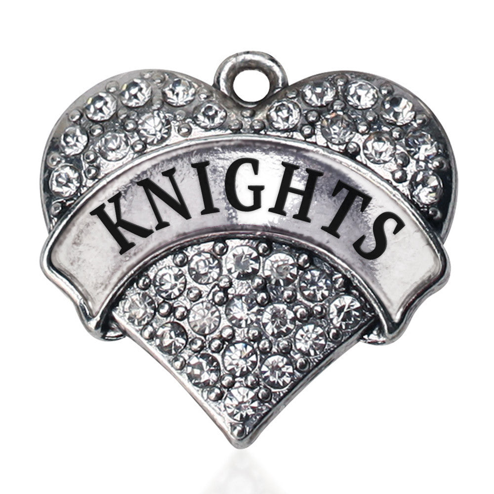 Knights  Pave Heart Charm