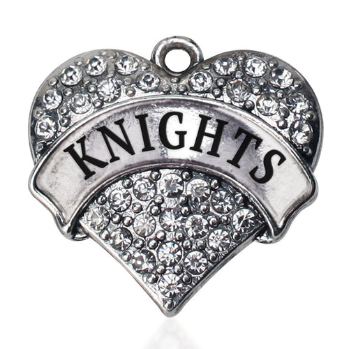 Knights  Pave Heart Charm