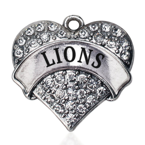 Lions Pave Heart Charm