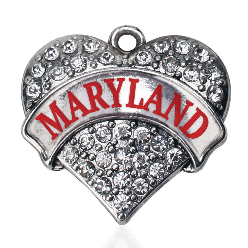 Maryland Pave Heart Charm