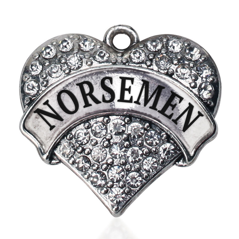 Norsemen Pave Heart Charm