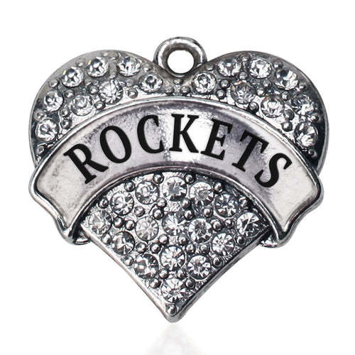 Rockets  Pave Heart Charm