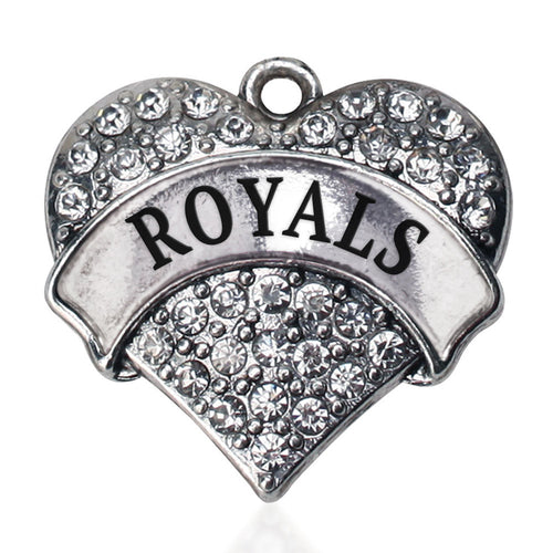 Royals  Pave Heart Charm