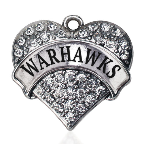 Warhawks Pave Heart Charm
