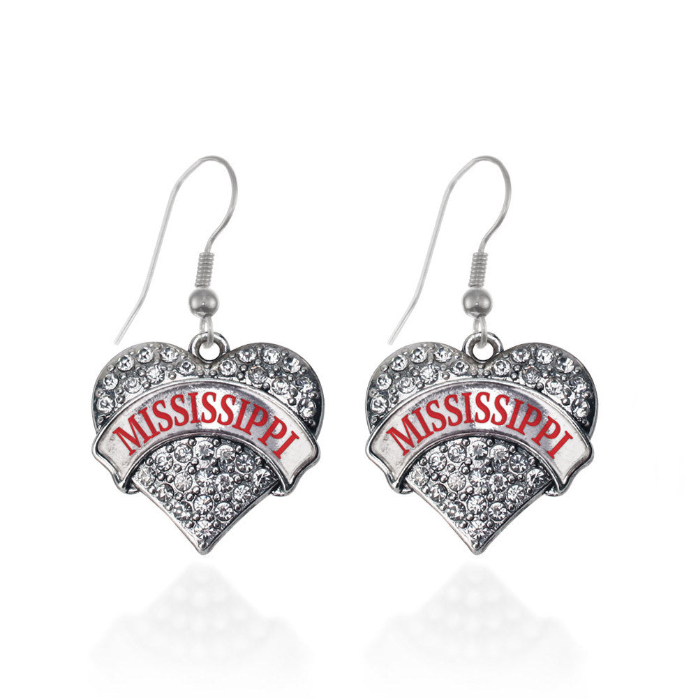 Mississippi Pave Heart Charm