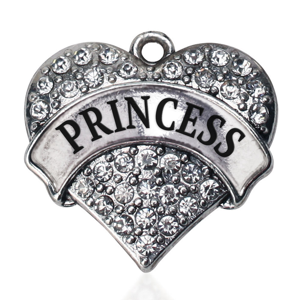 Princess Pave Heart Charm