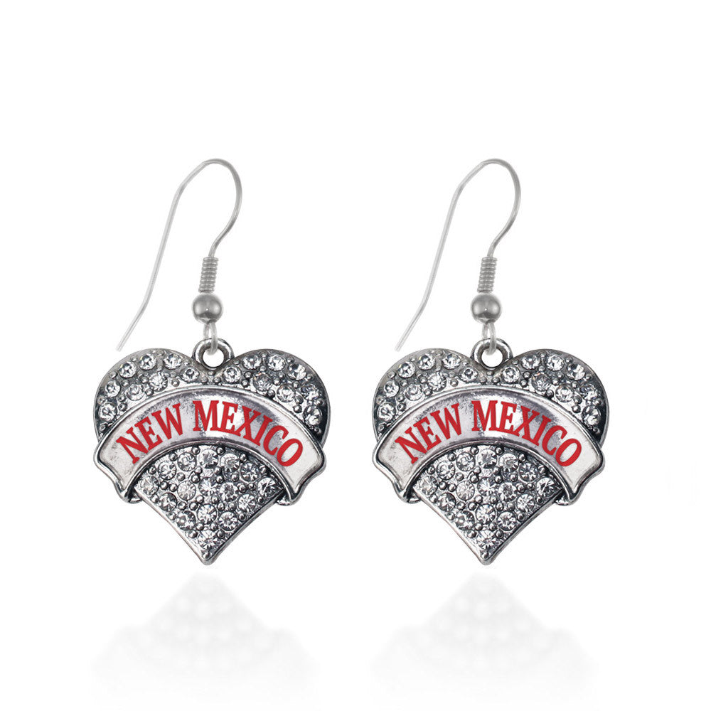 New Mexico Pave Heart Charm