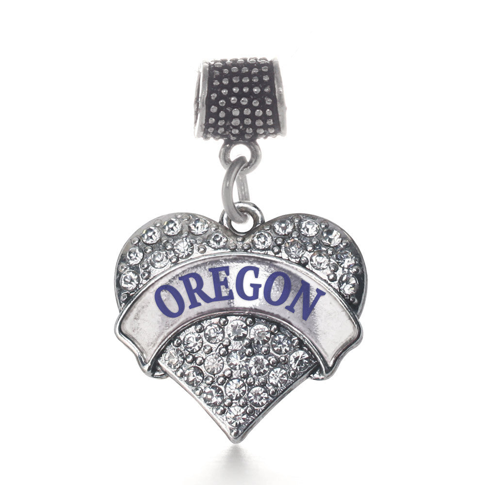 Oregon Pave Heart Charm