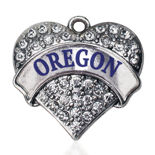 Oregon Pave Heart Charm