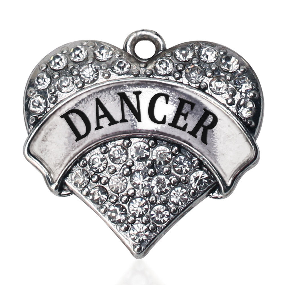Dancer Pave Heart Charm