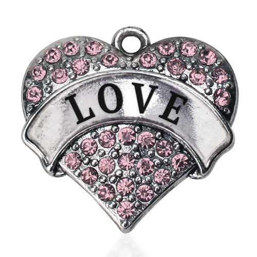 Love Pave Heart Charm