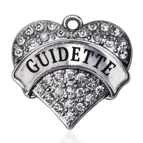 Guidette Pave Heart Charm