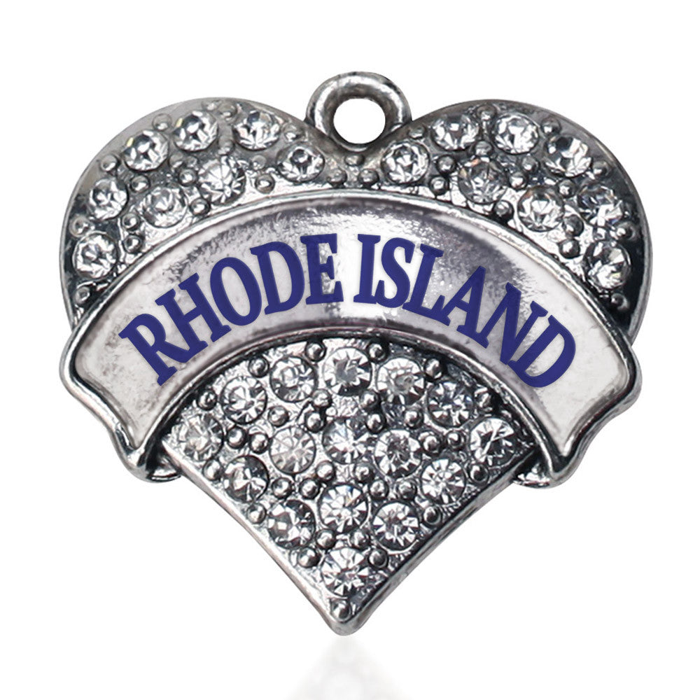 Rhode Island Pave Heart Charm