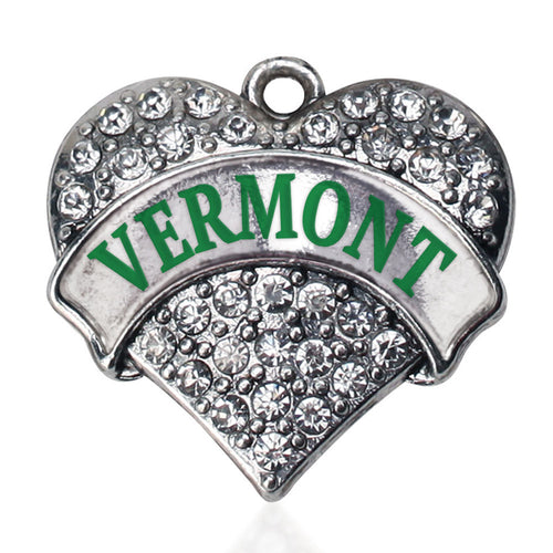 Vermont Pave Heart Charm