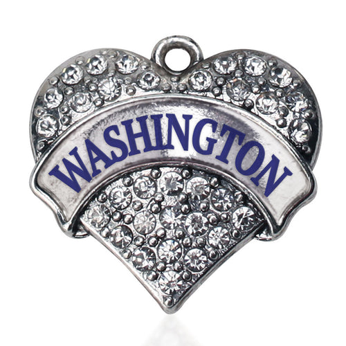 Washington Pave Heart Charm