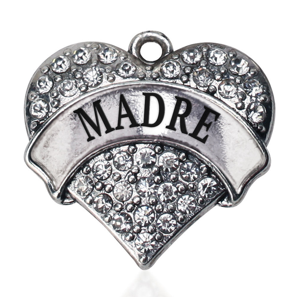 Madre Pave Heart Charm