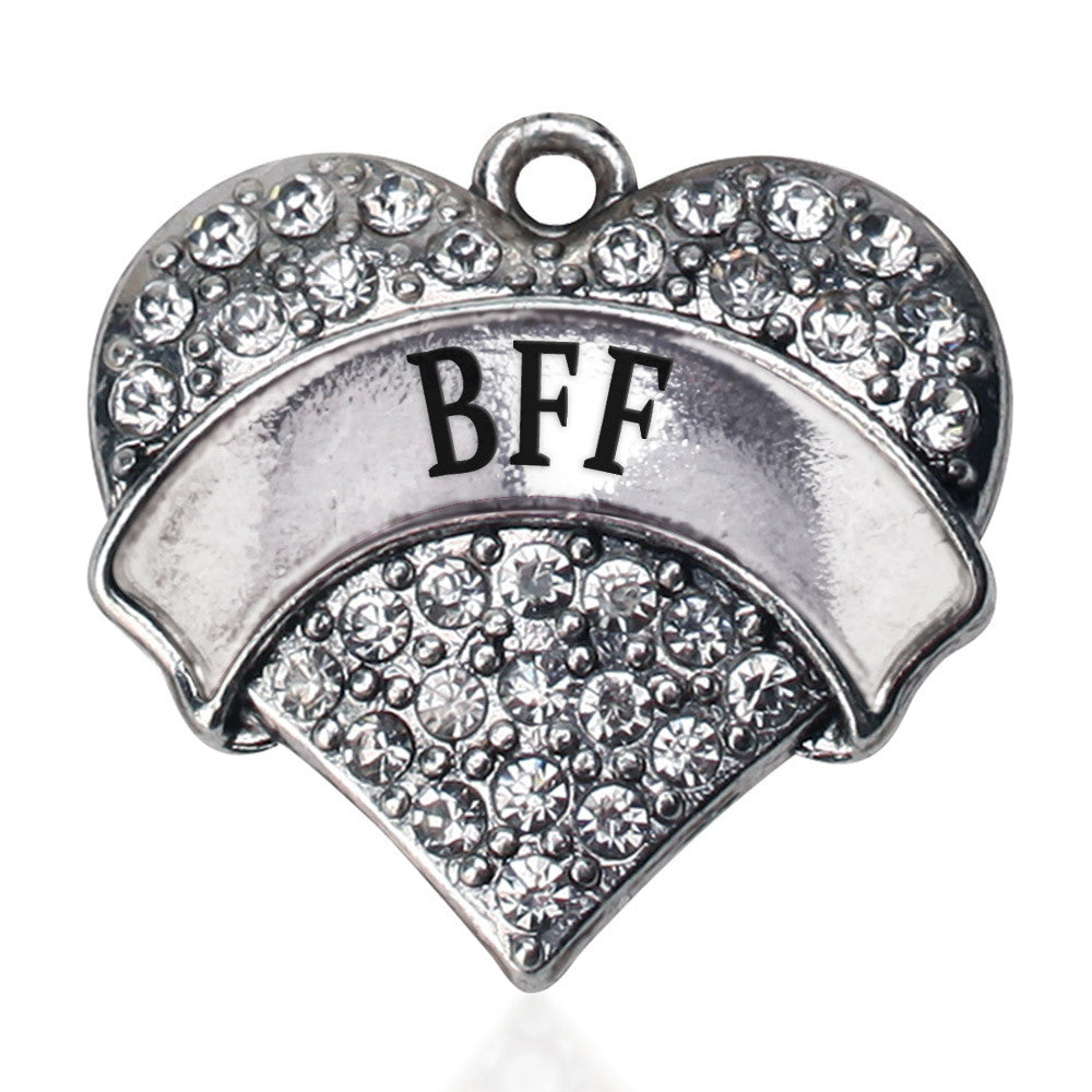 BFF Pave Heart Charm