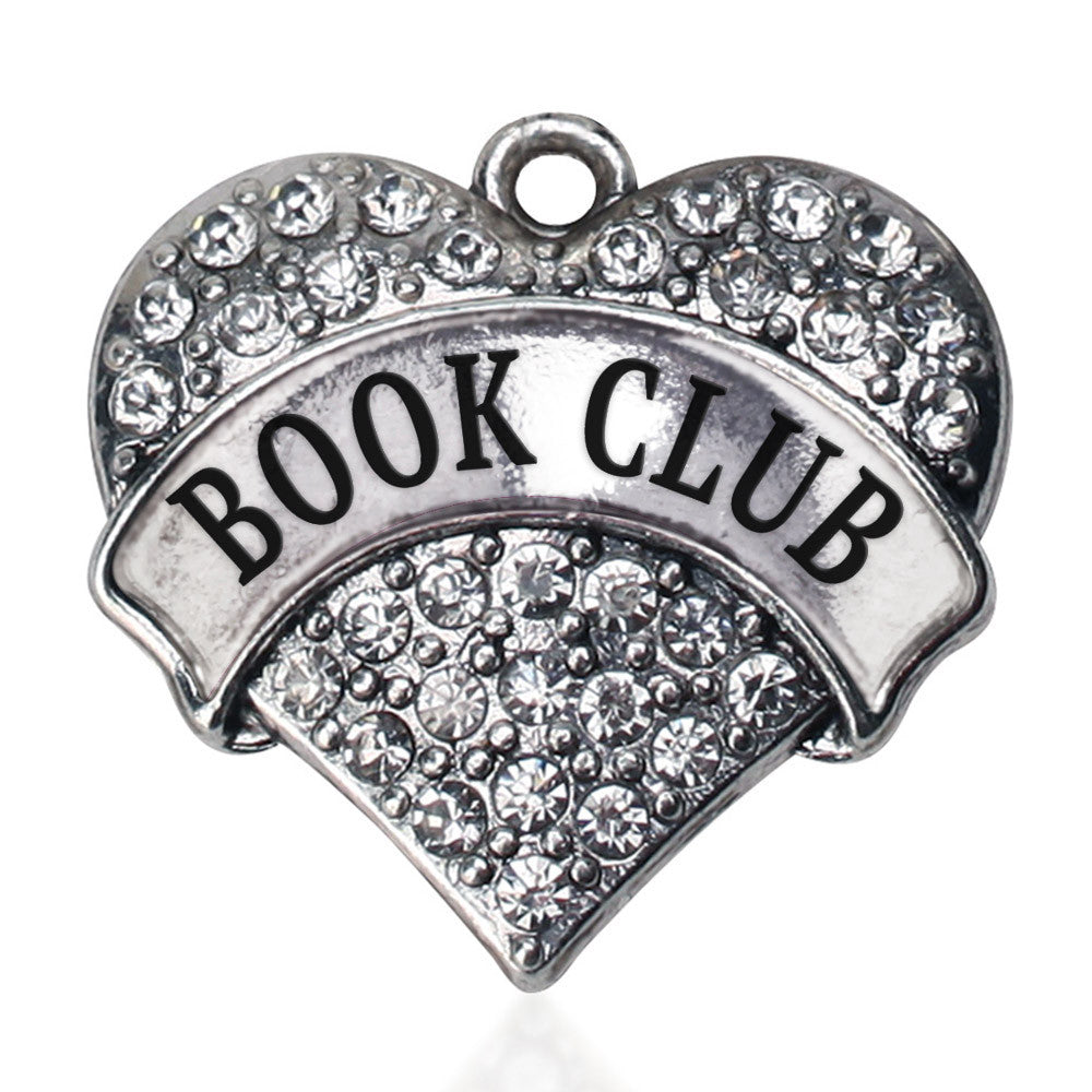 Book Club  Pave Heart Charm