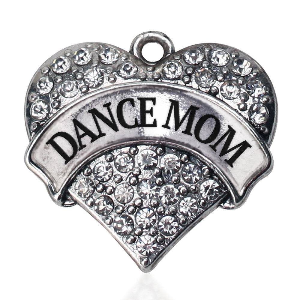 Dance Mom Pave Heart Charm