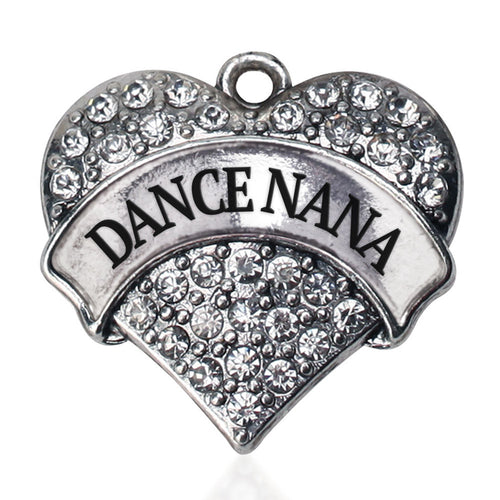 Dance Nana Pave Heart Charm
