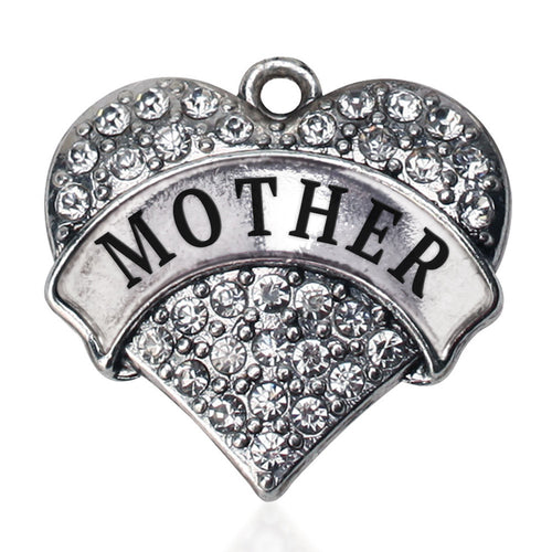 Mother Pave Heart Charm