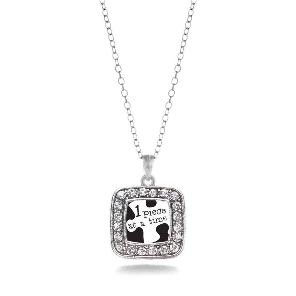 One Piece at a Time Autism Awareness Square Charm