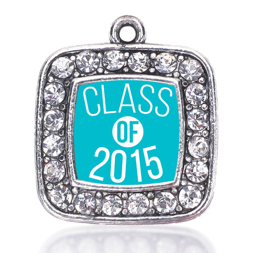 Teal Class of 2015 Square Charm